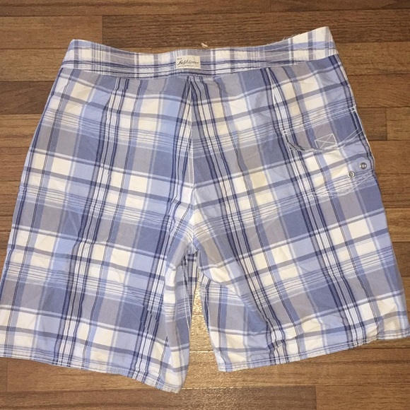 Ralph Lauren Plaid Swim Trunks Board Shorts Sz 38 - Picture 4 of 5